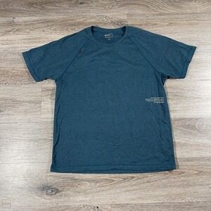 Rhone Men's Shirt Short Sleeve Performance Gym Workout Casual L‎ Blue